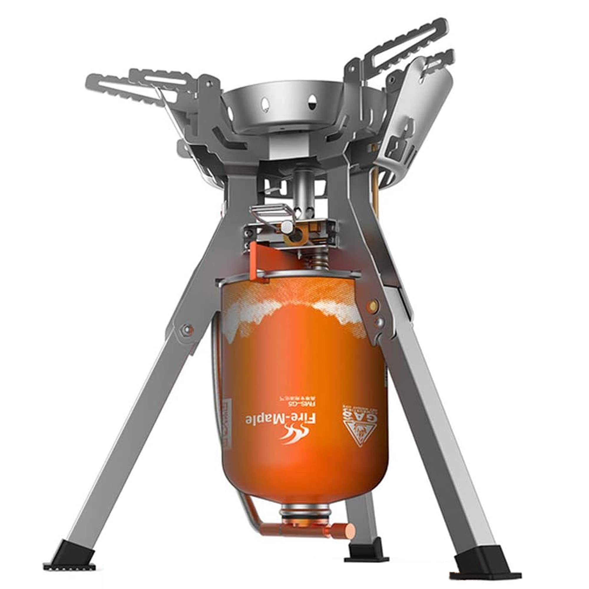 Fire Maple Camp Stove FMS-108, Upgraded Super Power 4000W Camping Stove, Portable Camping Outdoors One-Piece Gas Stove Stainless Steel Cooking Stove