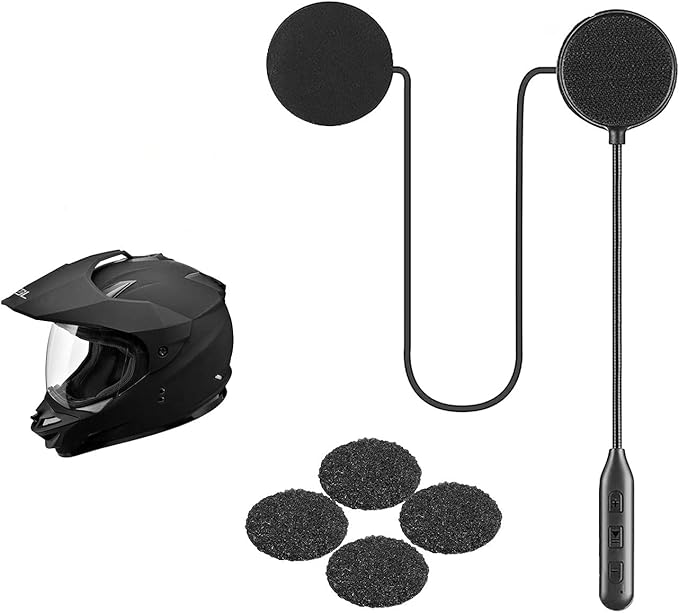 YYTFY Motorrad Helm Headset, Bluetooth 5.0 Helm Kopfhörer Wireless