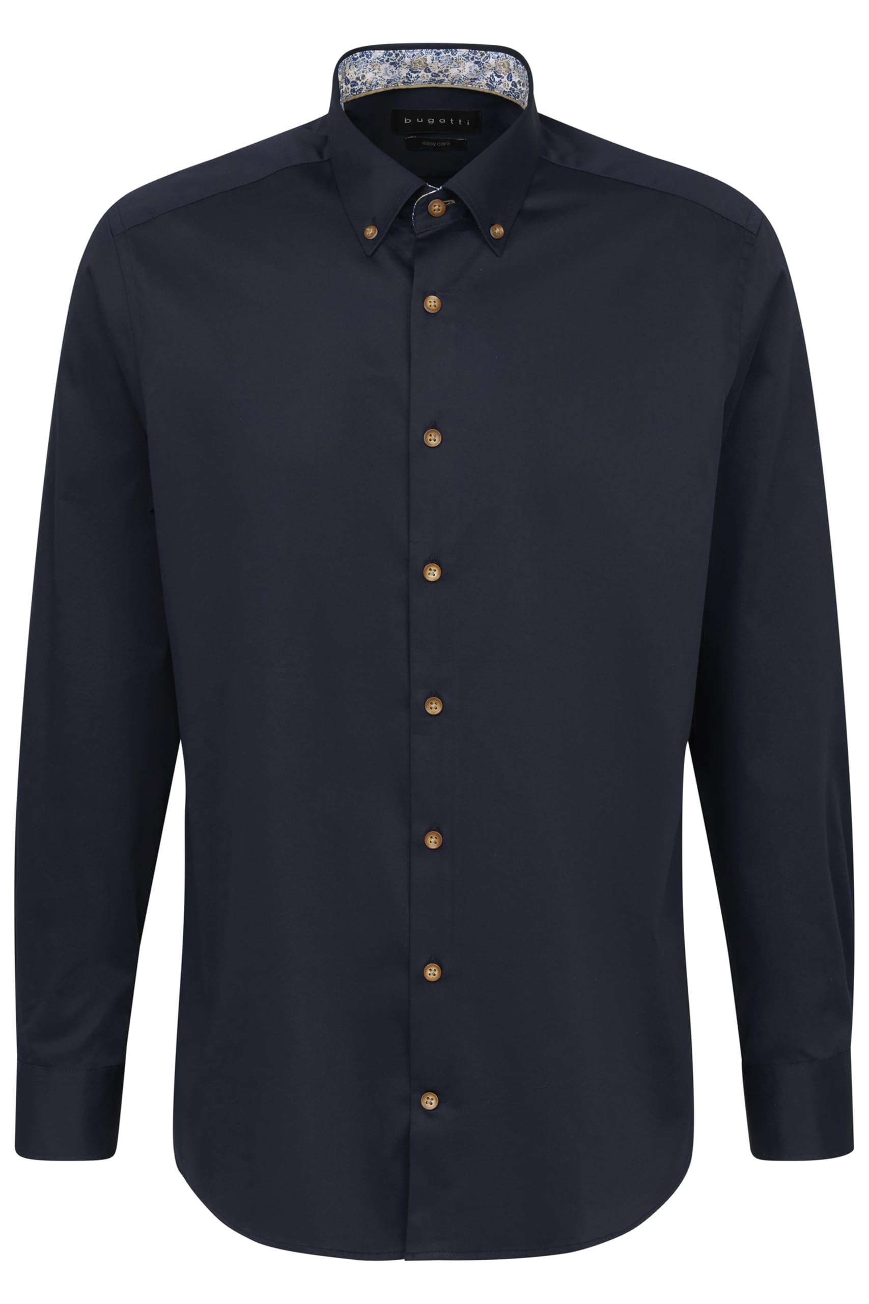 Bugatti Men's Blue Casual Shirt 1:1 Sleeve, Xl