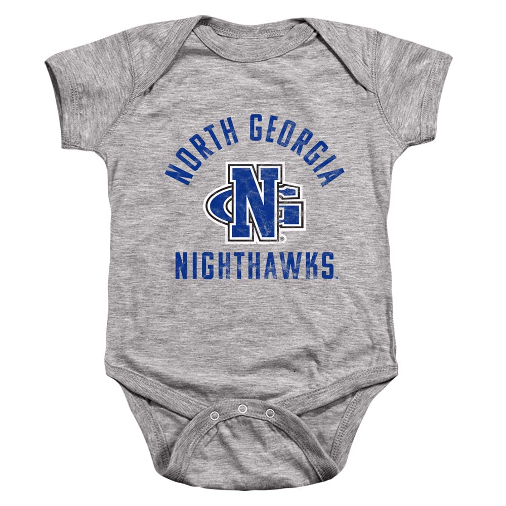 University of North Georgia Official Ung Nighthawks Logo Unisex Infant Snap Suit for Baby,Athletic Heather, 18 Months