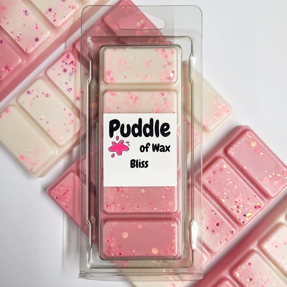 Puddle of Wax - Bliss Soy Wax Melt Snap Bar - 50g - Laundry Scent - Vegan Friendly - Made in the UK