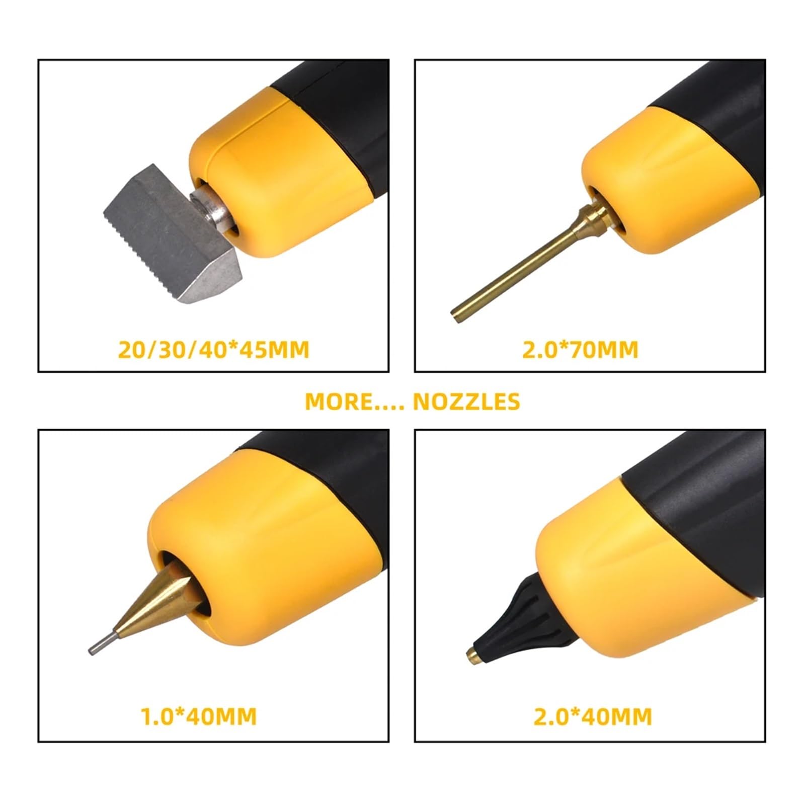 Pistola for colla a caldo con batteria al litio senza fili da 100 W con ullo sostituibile con display digitale Utilizzare strumenti wireless for colla stick da 11 mm artisti fai da te, arte, c(SET-2)