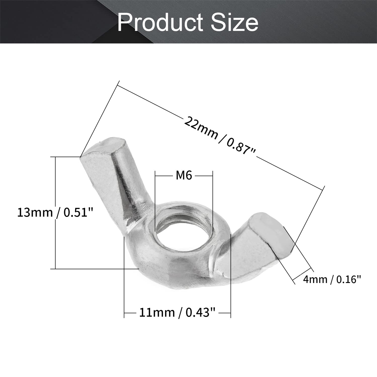 Wholesale Carbon Steel Zinc Plated Black Oxide Butterfly Wing Nut - View #14