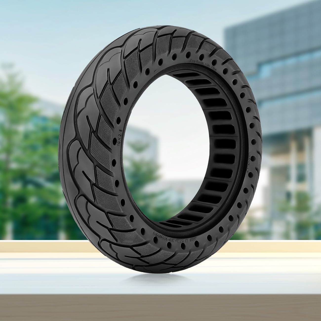 Pneumatico Solido 10 * 2.5 Pneumatici di Ricambio per Ninebot G30 Max 60/70-6.5 Pneumatici Solidi Ruote di Ricambio per Carico Più Pesante per Scooter