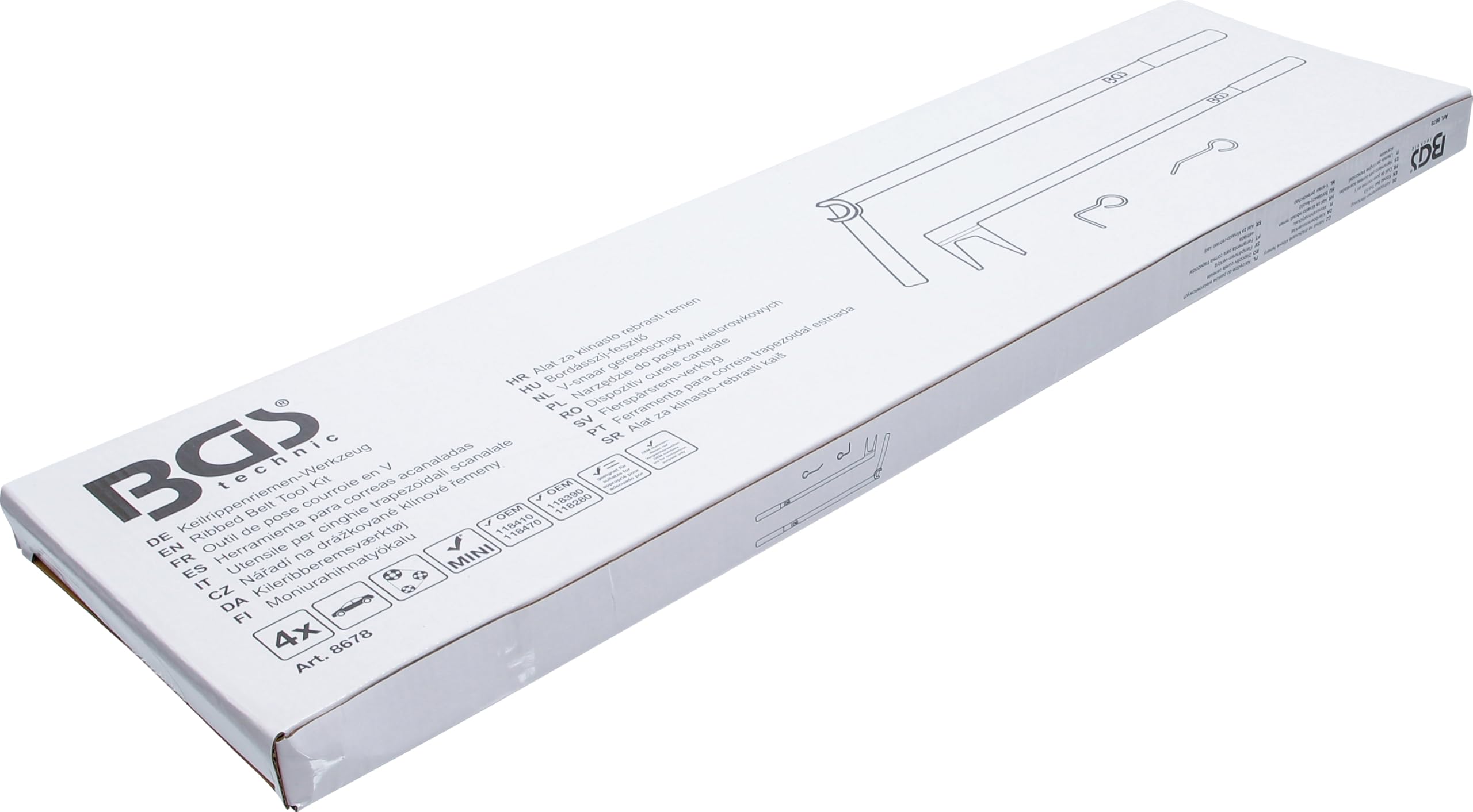BGS 8678 | Utensile per cinghie trapezoidali scanalate | per Mini
