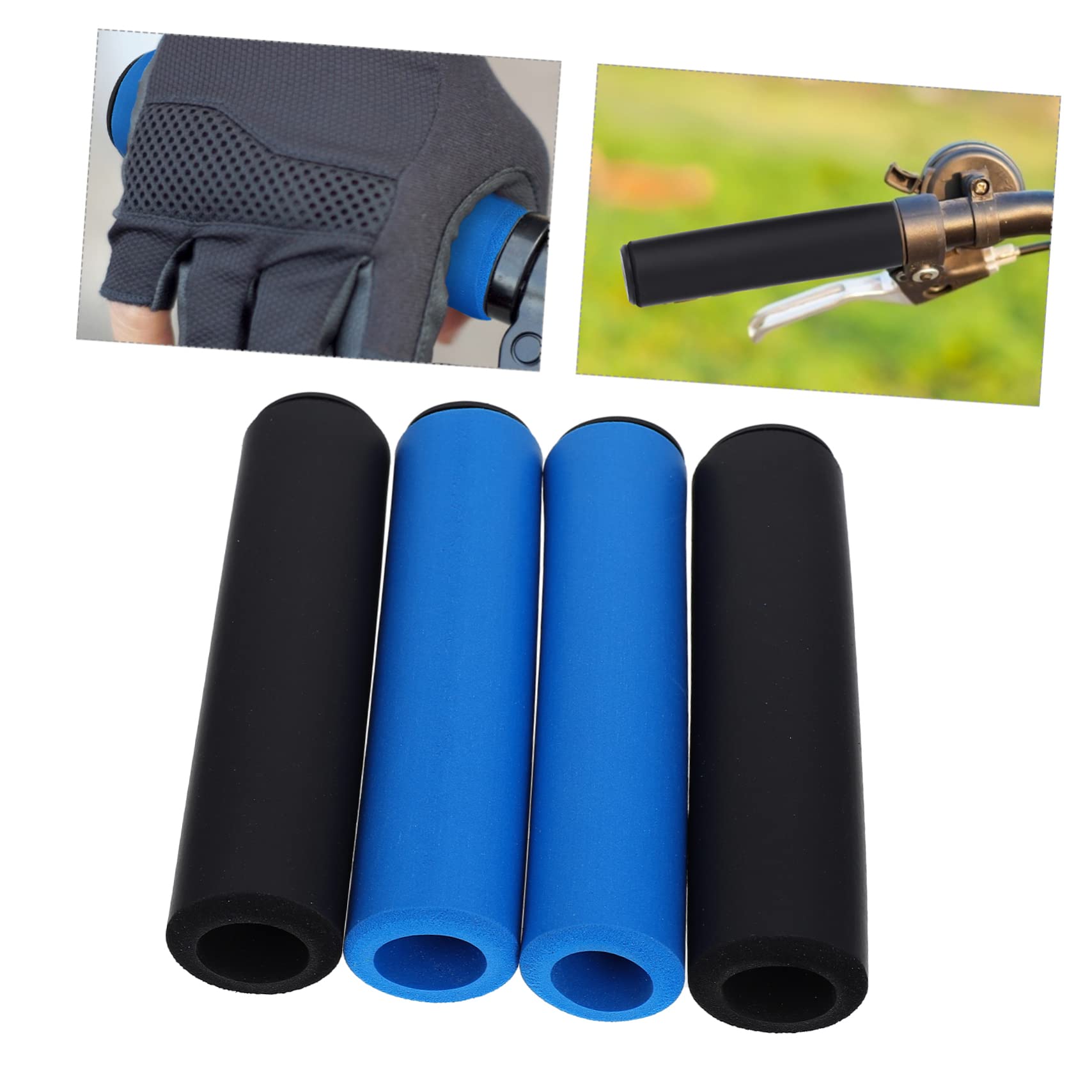 Yardwe poignée de vélo poignées de vélo Para Housses de poignées de Guidon Housses de poignées ergonomiques éponge Guidon de vélo de Montagne de poignées de Cyclisme