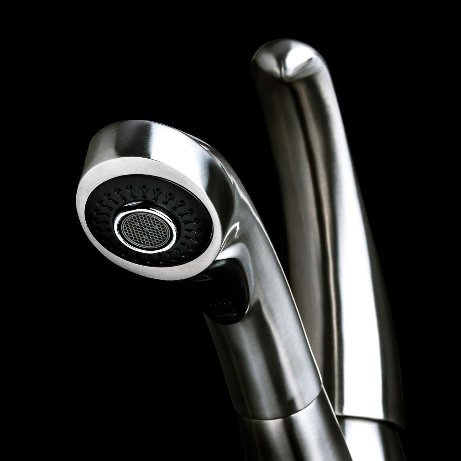 Miseno MK036 PureSteel 1.8 GPM Pull-Out Kitchen Faucet with T304 Stainless Steel Construction - Brushed Stainless