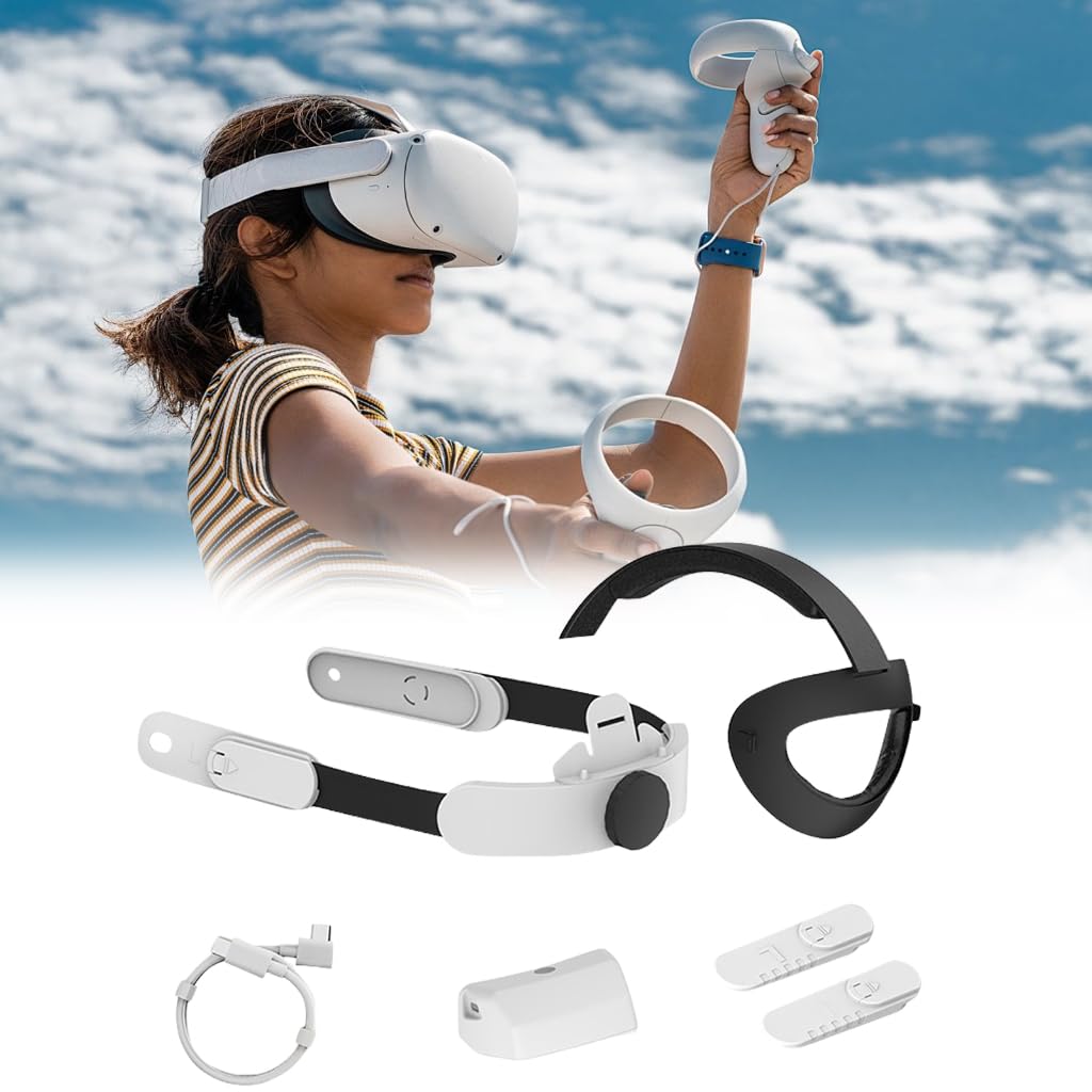 Fascia di ricarica ergonomica per cuffie MQ 2 3 3S VR facile regolazione
