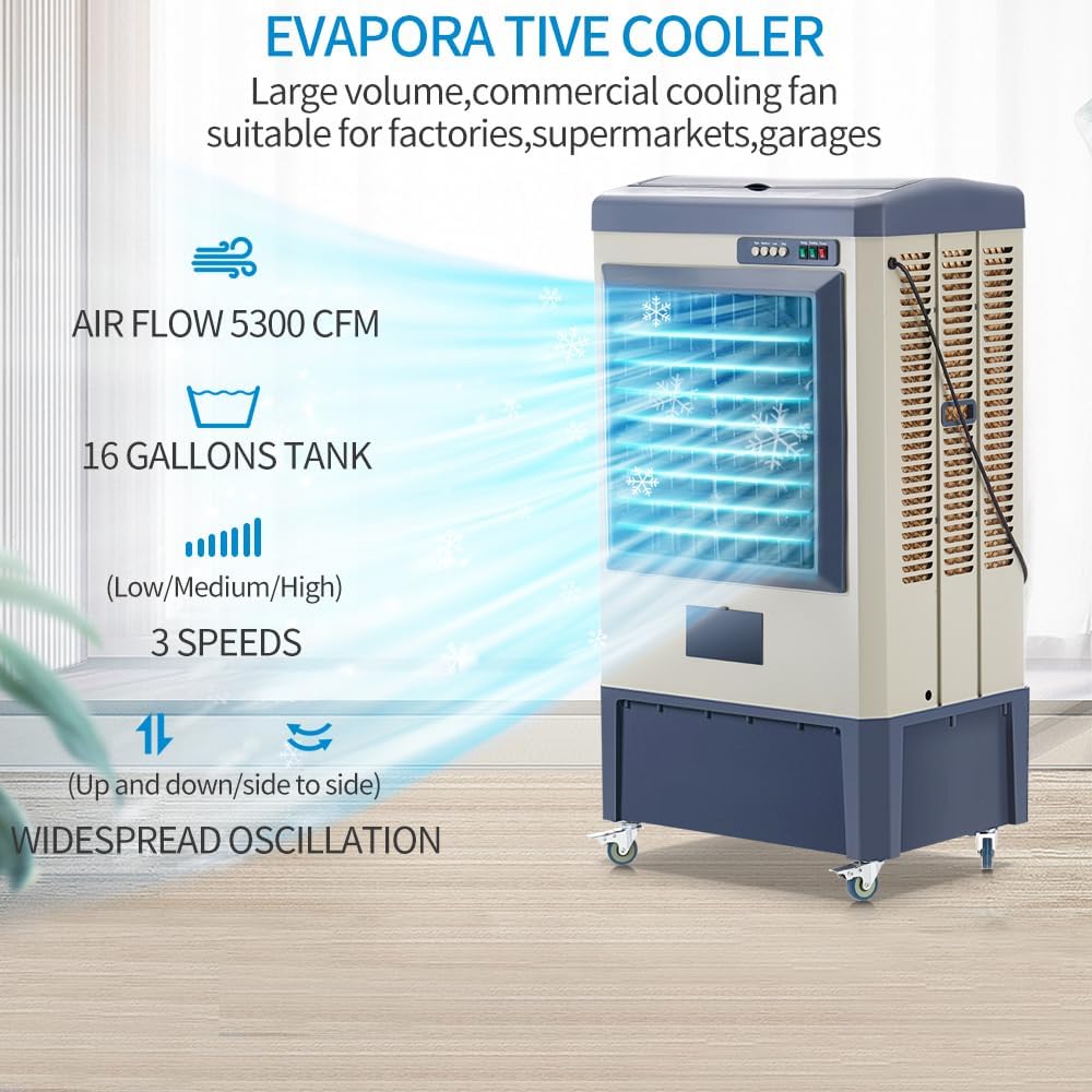 48 Evaporative Air Cooler, 5297 CFM Swamp Cooler Kuwait Ubuy