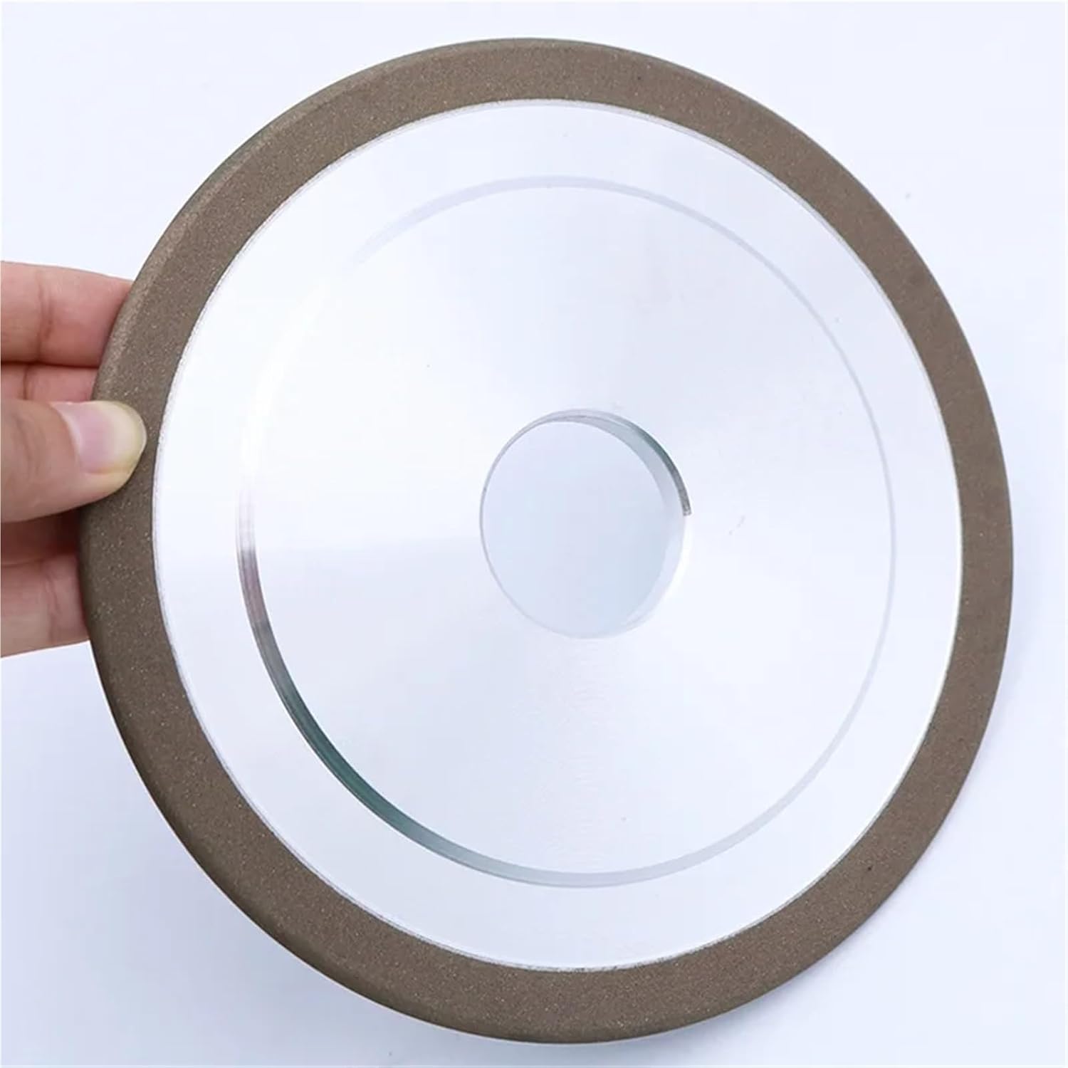 1pc Dia150/200mm Hole32 R0.5~25mm Curved SDC Resin Diamond Grinding Wheel for Tungsten Steel Carbide Grinding Grit150(150x32xR1mm)