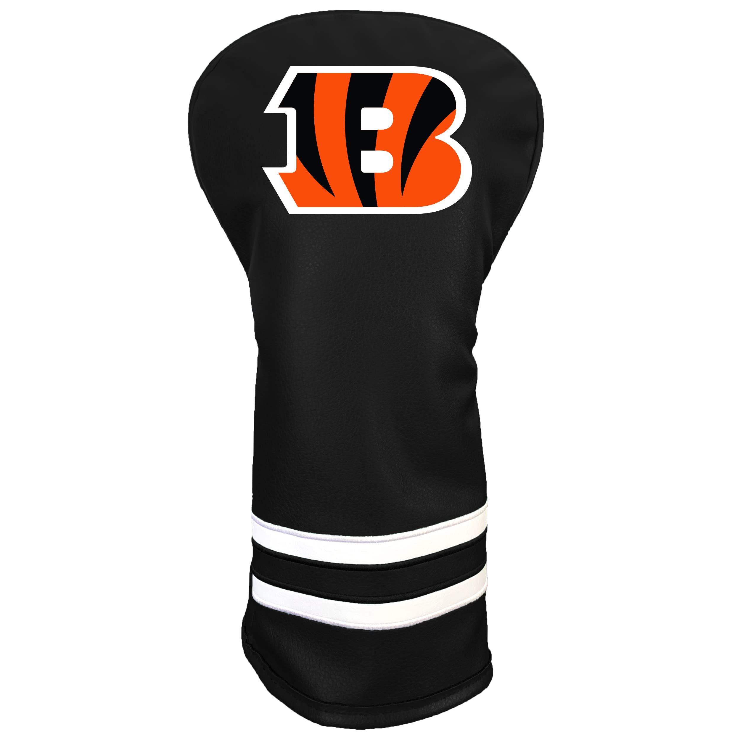 Team Golf NFL Cincinnati Bengals Vintage Driver Headcover - Printed Team Golf NFL Vintage Driver Golf Club Headcover, Form Fitting Design, Retro Design with Fleece Lining for Extra Club Protection