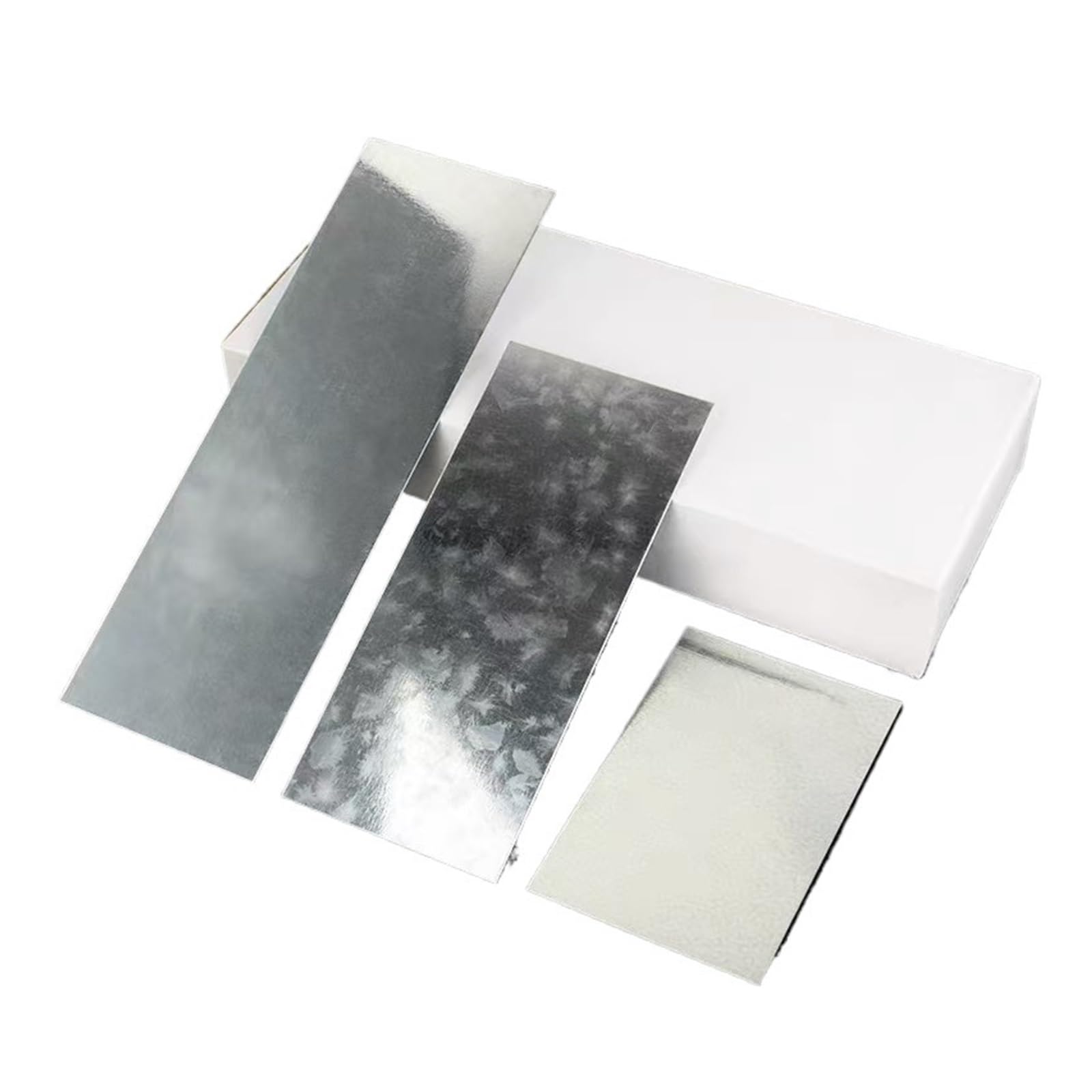 Ocynkowane płyty katodowe do badania ogniw kadłuba - 100 arkuszy Płytki galwaniczne do analizy roztworów chemicznych(150x65x0.4mm)