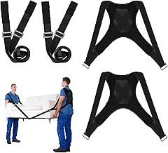 Carrying Straps Moving Kit Carrying Strap for 2 People with Sponge Vest, 800 kg Lifting Strap Moving Aid, Multifunctional Lifting Belt for Furniture & Appliances, Furniture Carry Straps Furniture