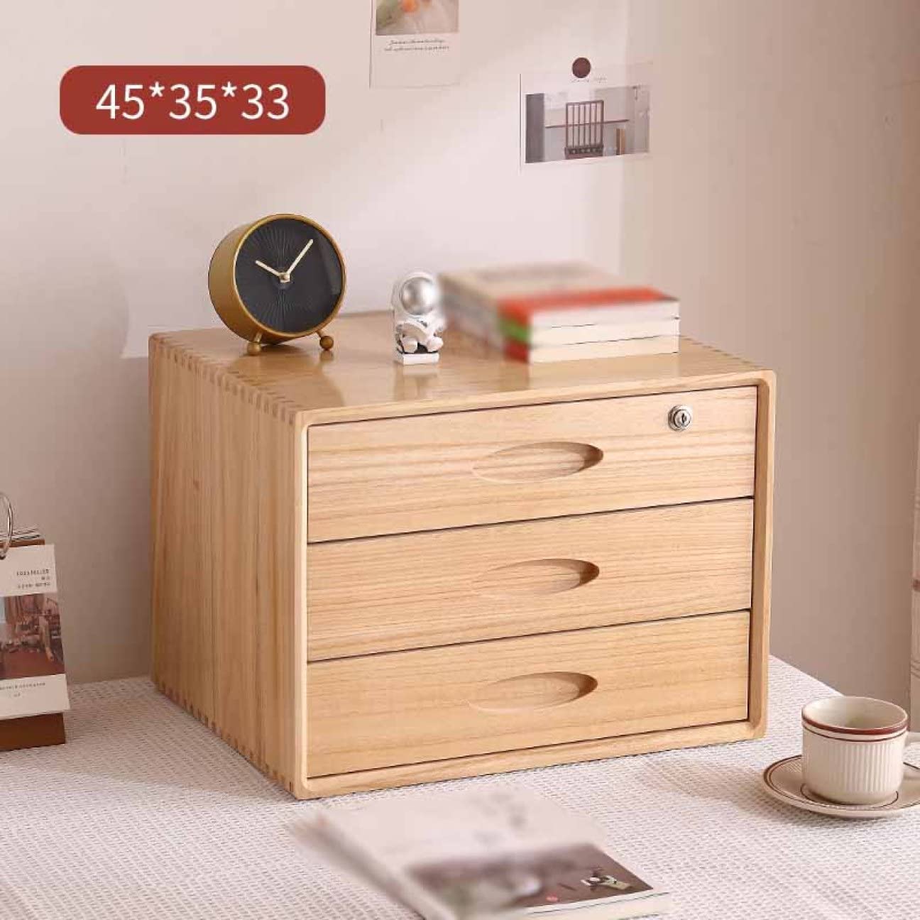 Amazon.co.jp: MJKQ9 鍵付き 収納ボックス スタイル2 45*35*23cm