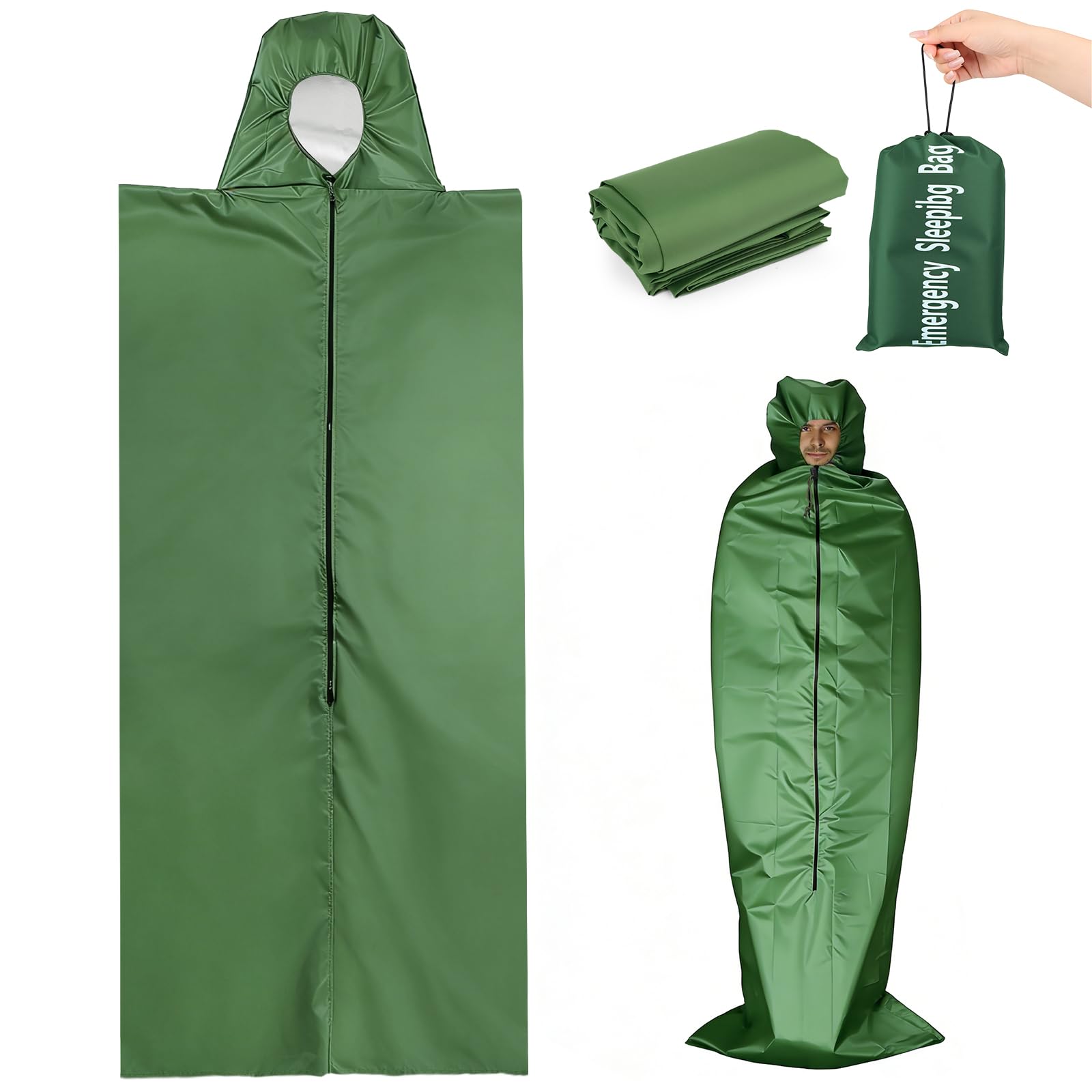 EEEKit Survival Emergency Sleeping Bag: Portable Bivvy Bag Rescue Blanket