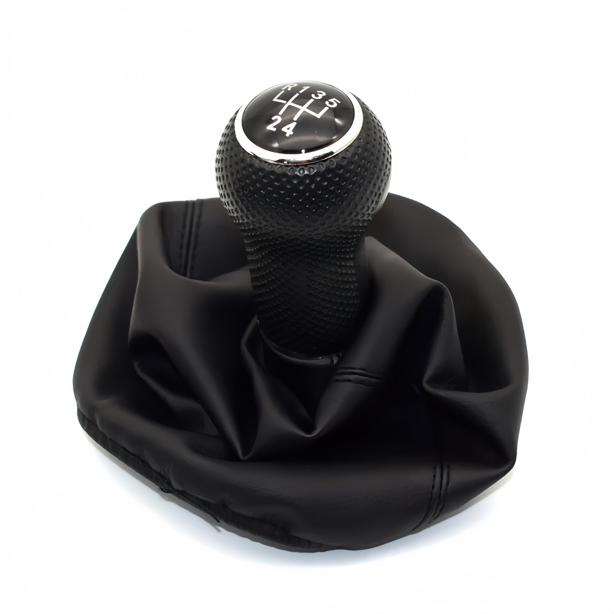 luoliang Gear knob for Seat for Ibiza 2002-2010 Car-Styling 5 for Speed Gear Stick Shift Knob with PU Leather Boot