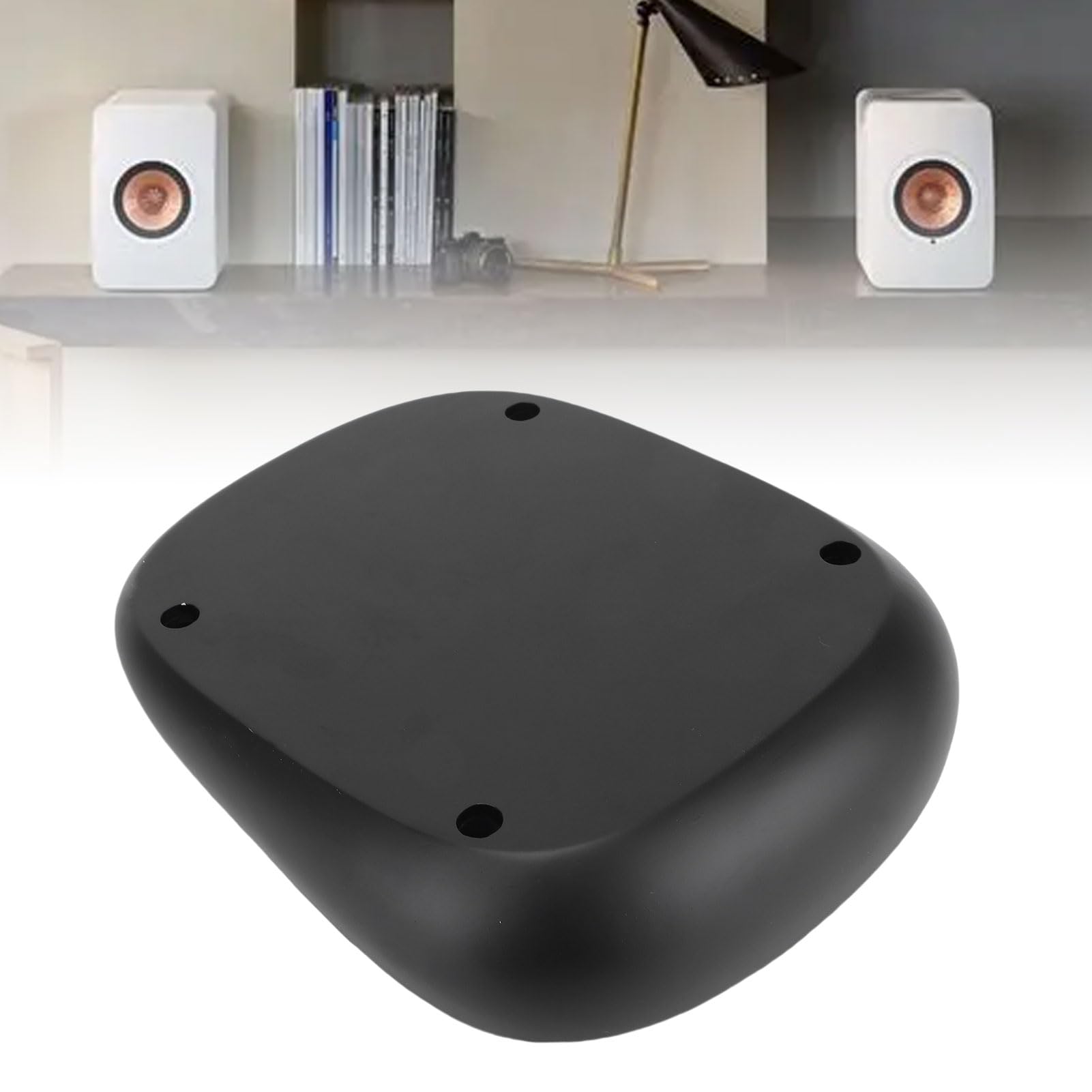 Stojak na Głośnik Stacjonarny, Metalowy Uchwyt do Montażu Głośnika do Głośnika LS50 Wireless II z funkcją Antypoślizgowej Redukcji Wibracji i Odchyleniem o 15 Stopni, Idealny dla Lepszych