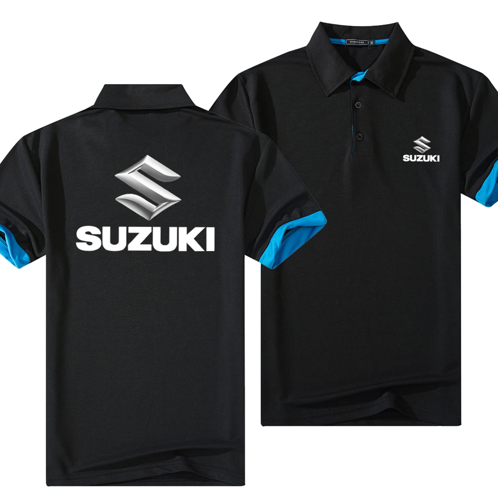 Suzuki Printed Lapel Shirts Breathable 