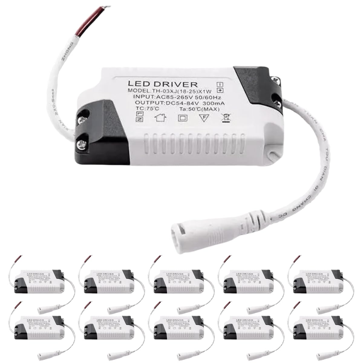 Driver Reator para Led de 8w a 24w Painel e Plafon de embutir ou ...