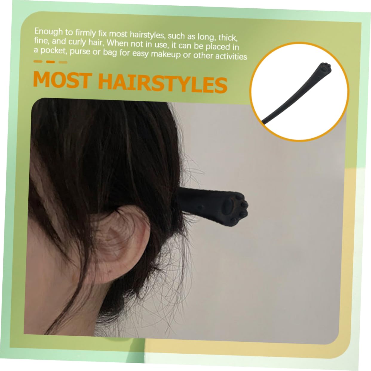 MAGICLULU 5piezas Horquilla De Madera Retro Diseño De De Gato Para Peinados De Mujeres y Niñas Accesorio De Cabello Para Fiestas Elegantes