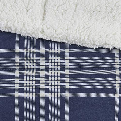 Woolrich Leeds Luxury Softspun Down Alternative Oversized Throw Navy 50X70 Plaid Premium Soft Cozy Cozy Spun For Bed, Couch Or Sofa #TOP2