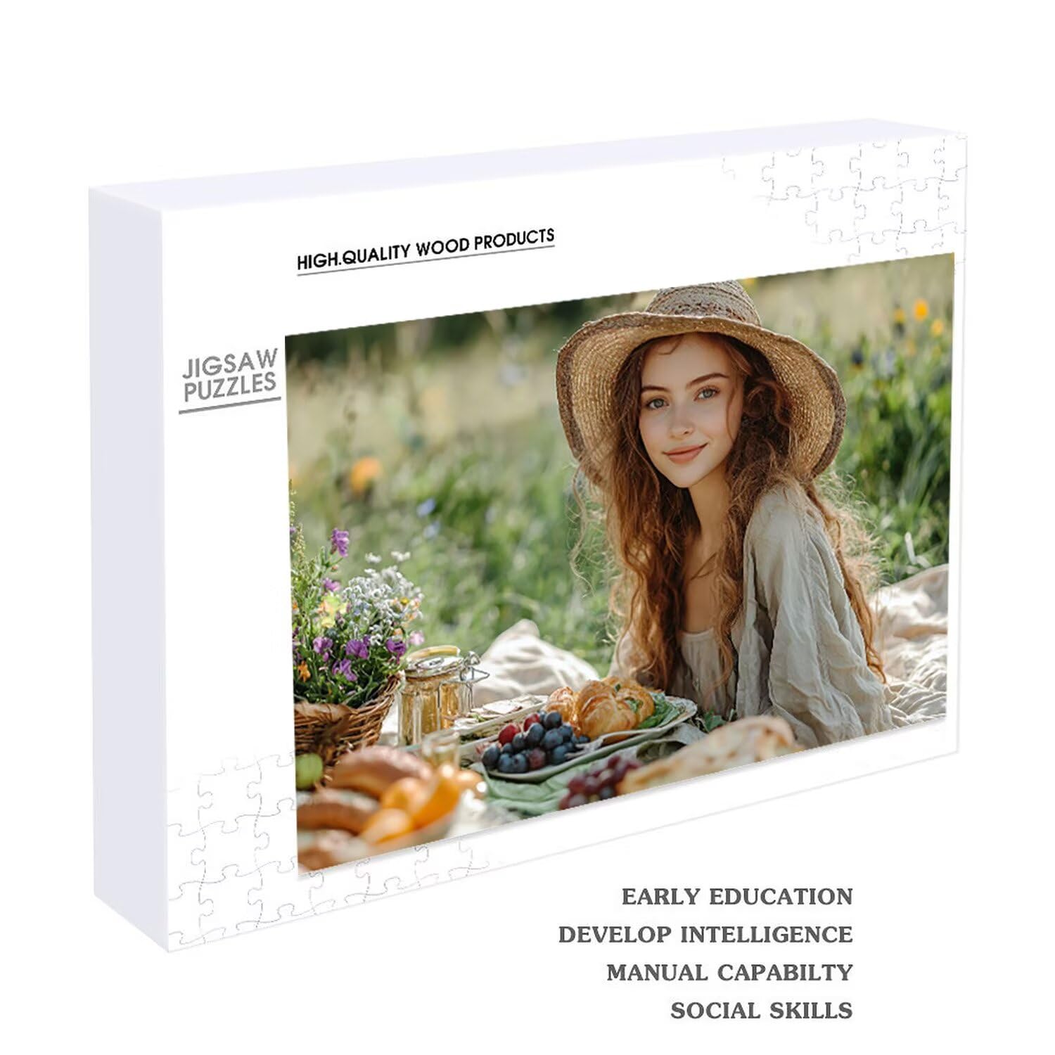 Personalisiertes Puzzle mit eigenem Foto - 1000/1500/2000/3000/4000/5000/6000 Teile: Gestalte selbst Puzzle, Adult Fotopuzzle - für Mama, Wedding, Familie zum Geburtstag Geschenke (5000 Teile) z-208