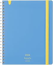 Kokuyo 2026 Sooofa Diary, Soft Ring, Monthly Blocks, B6 Transformation, Light Blue, SSMNLB-B6-26