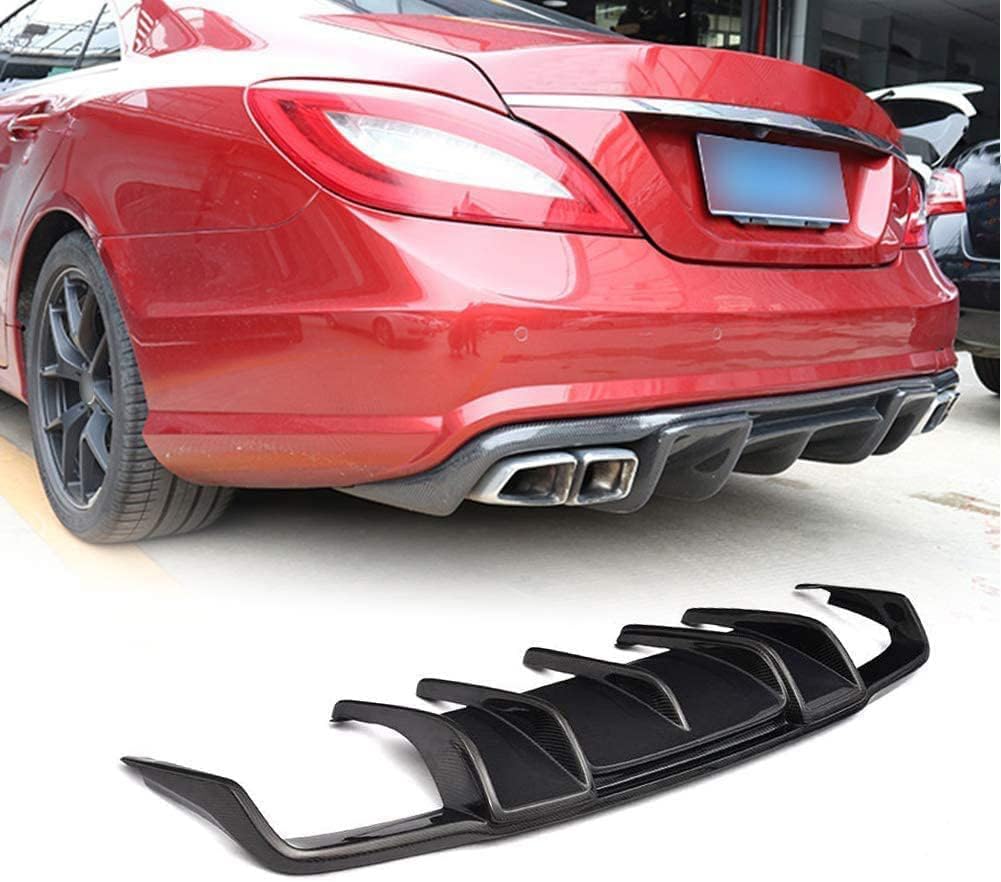 Car Rear Bumper Diffuser Spoiler Lip For Benz CLS Class W218 Sport CLS63 AMG Sedan 2011-2014, Rear Lower Lip Diffuser Protector Car Modification Accessories