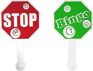 United Novelty Red/Green Bingo Stop Sign