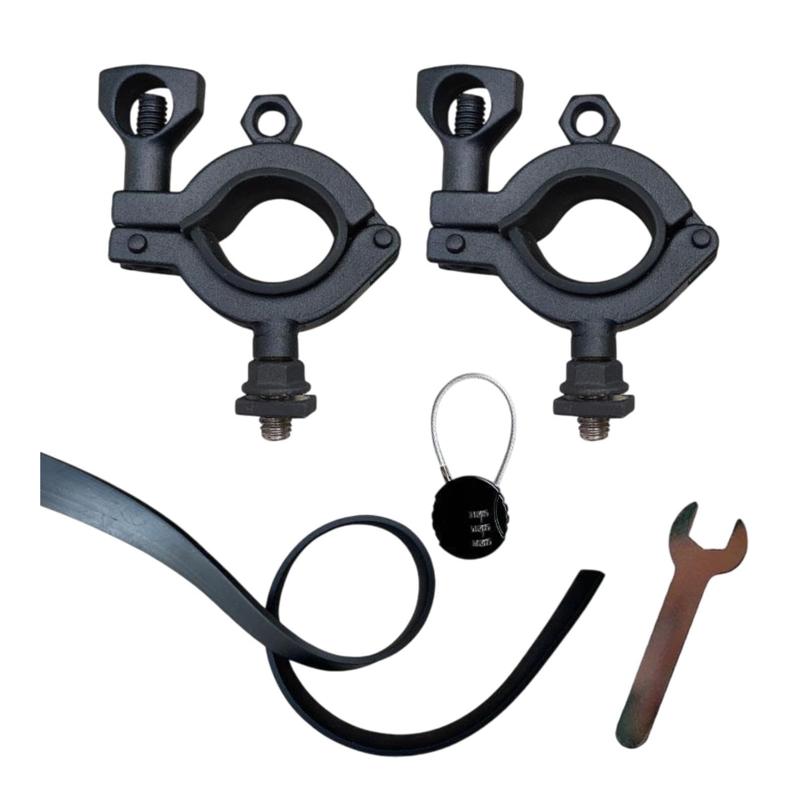 Dachträger Spatenhalter für Fahrzeuge, Klemmen für Outdoor Nutzung, Schwarz