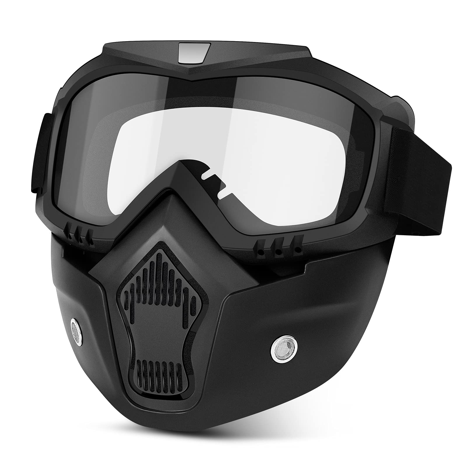 Motorcycle Goggles with Removable Face Mask