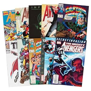Marvel Avengers Comic Book Value Gift Set – 10 Different Avengers ONLY Issues- Kid/Adult Friendly w No Inappropriate Fillers- Birthday Holiday for Any Captain America, Thor, Iron Man Superhero Fan