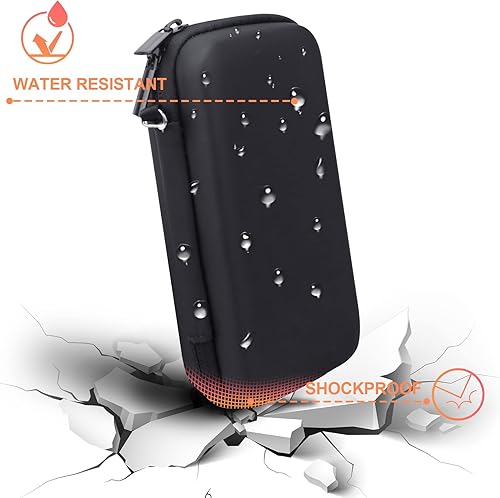 Miniatura 5 de BOVKE Suministros para diabéticos, estuche de viaje, bolsa de transporte de almacenamiento para pruebas de diabetes, medidores de monitor de glucosa