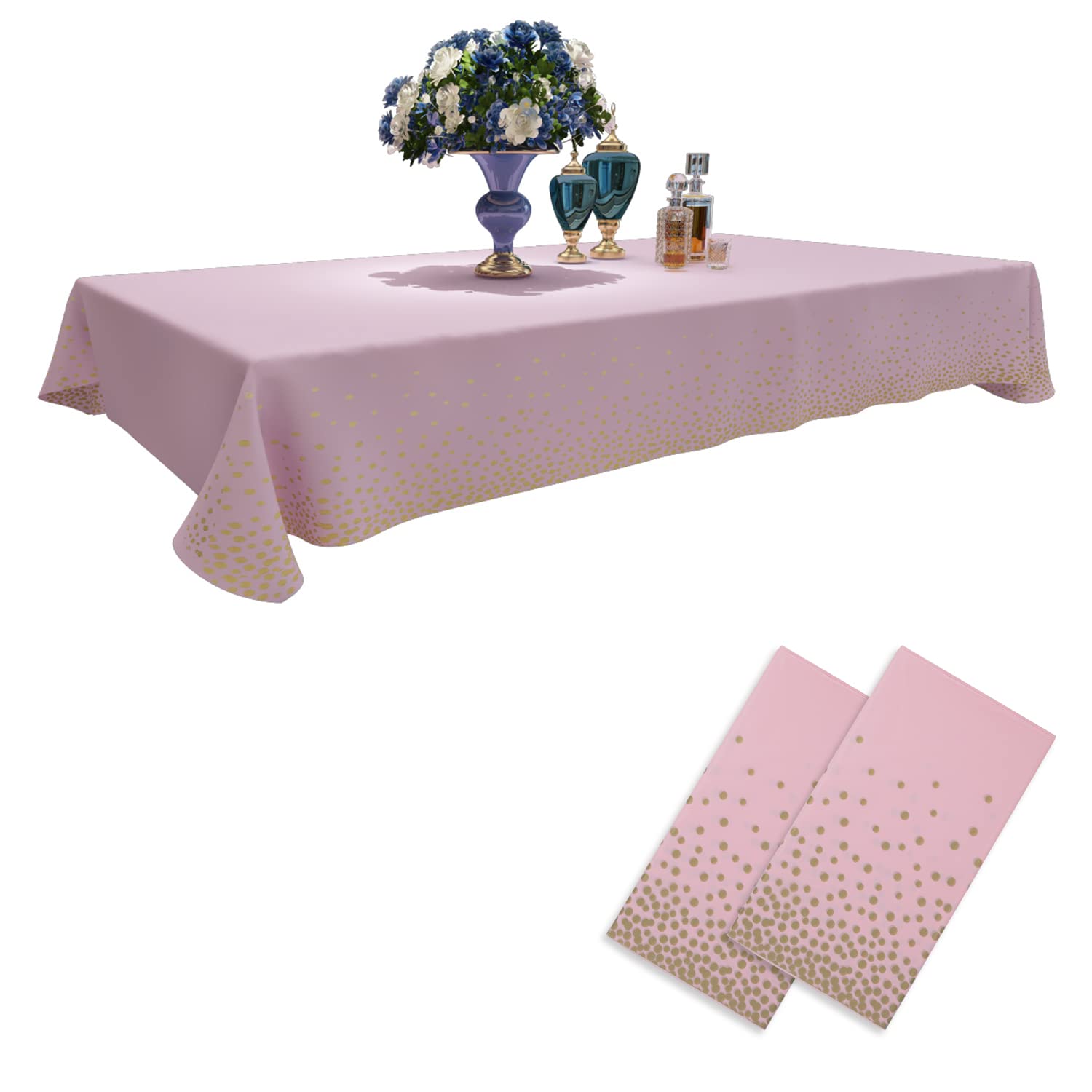 Photo 1 of 100pcs Blue Balloons Latex Balloons Royal Balloons 18 Inch 12 Inch 10 Inch 5 Inch Dark Blue, Pink Table cover 54" x 108"