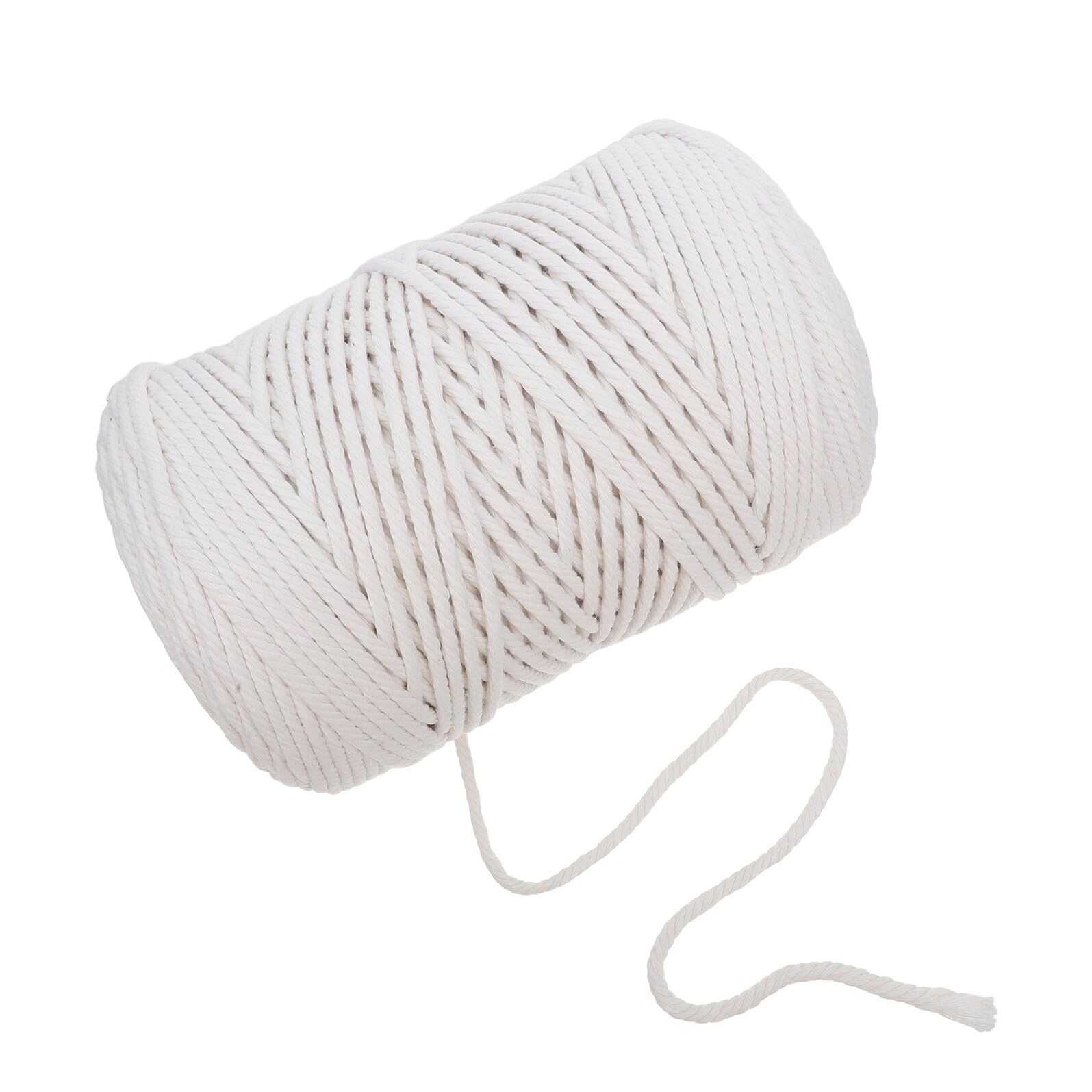 Corde macramé beige en coton naturel épais pour réussir vos suspensions facilement