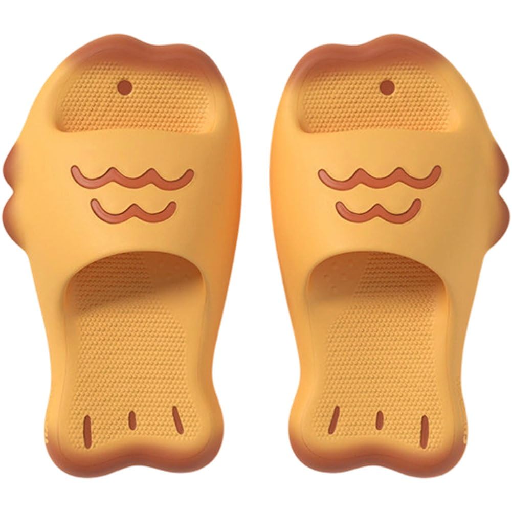 Pantoufles en forme de poisson amusantes pour plage et piscine avec semelle antidérapante