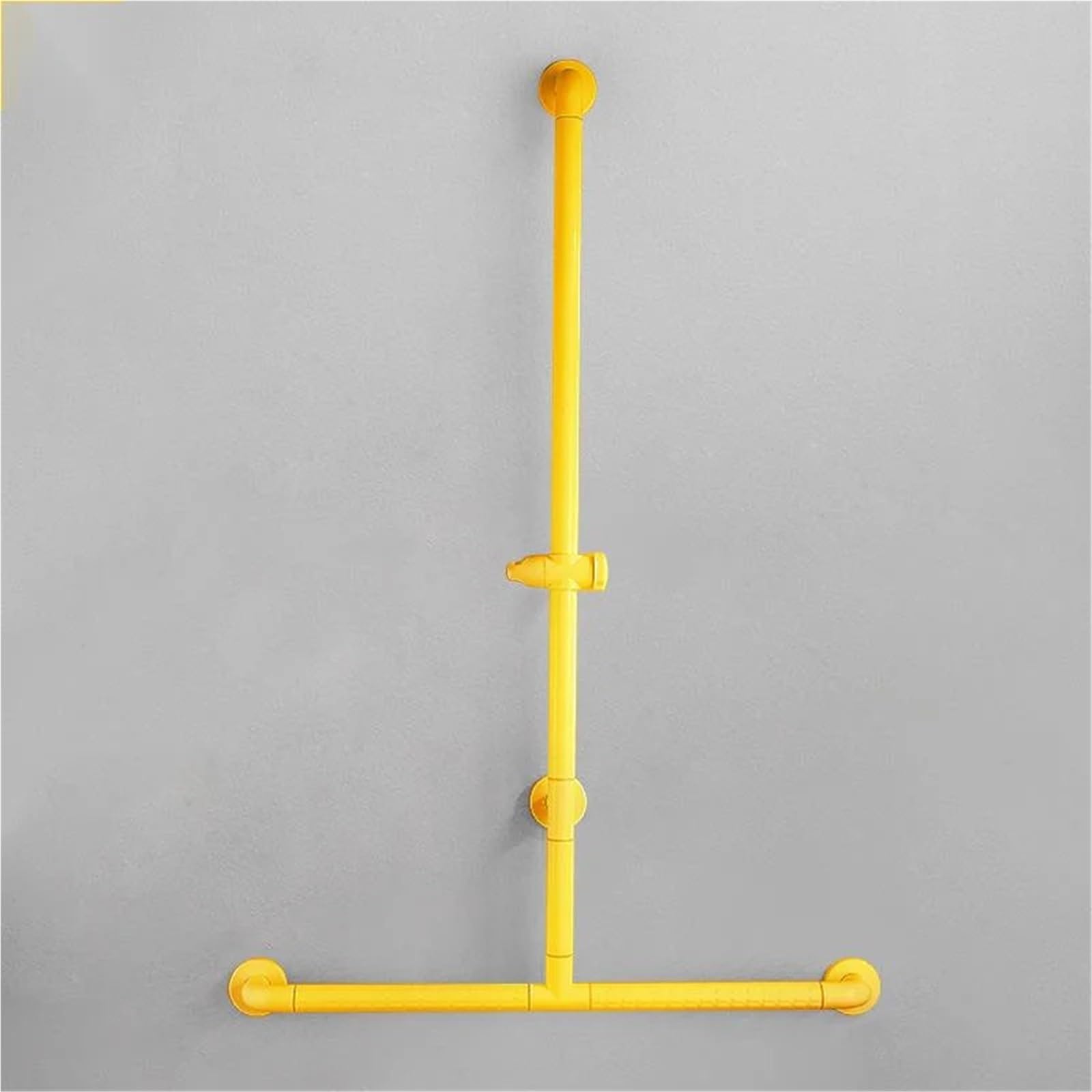 Barras de Apoyo para baños Asa de baño para Personas Mayores, Ajustable, Tipo T, para Inodoro, Segura, Antideslizante, Tipo L(- Yellow 60 x 80cm)