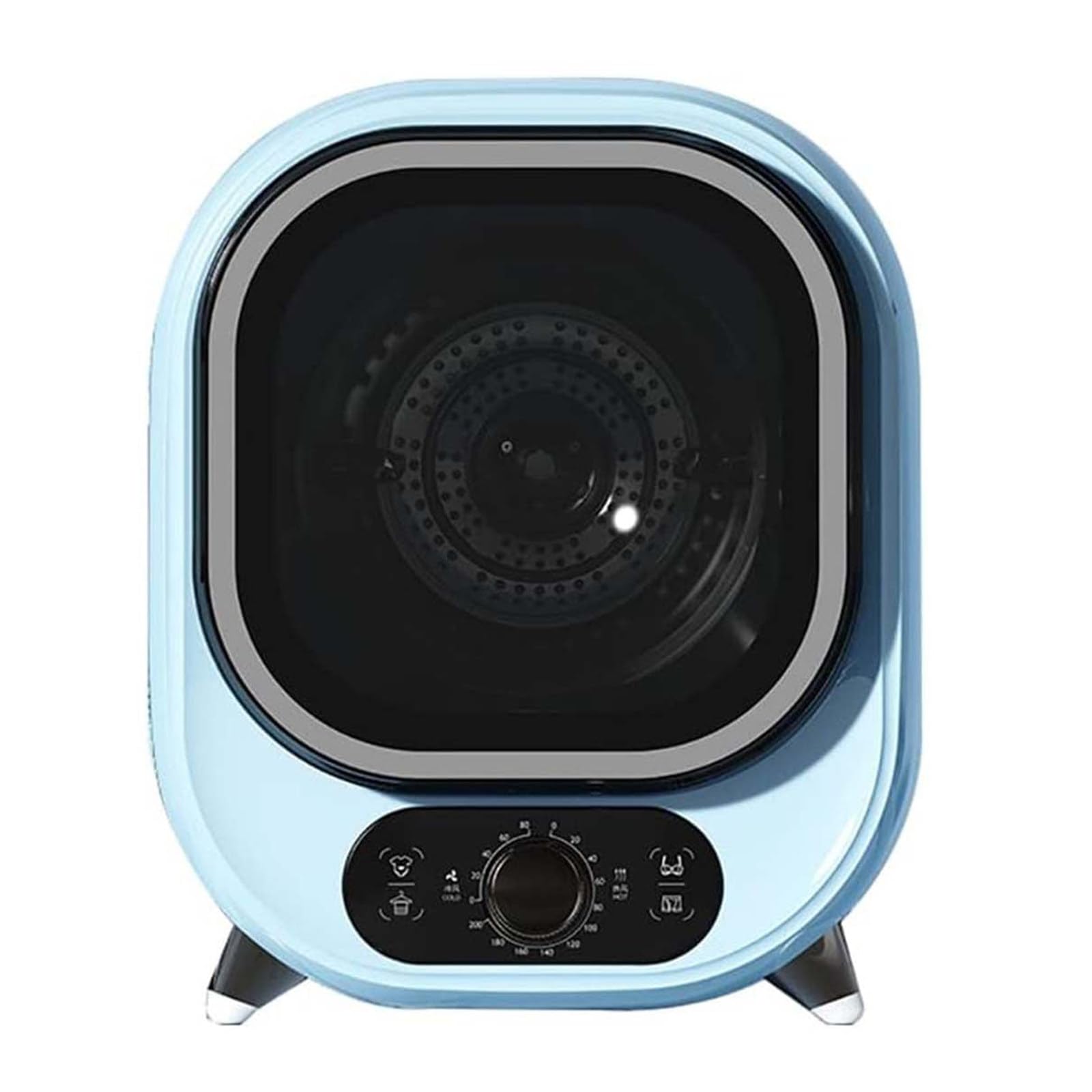 Asciugatrice piccola, compatta, mini centrifuga, capacità di carico di 0,8 kg con comandi meccanici, per uso su ripiano o con montaggio a parete,Blue