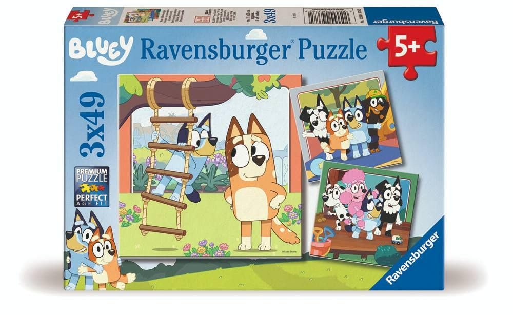 Ravensburger Bluey 3x 49 piece Jigsaw Puzzles