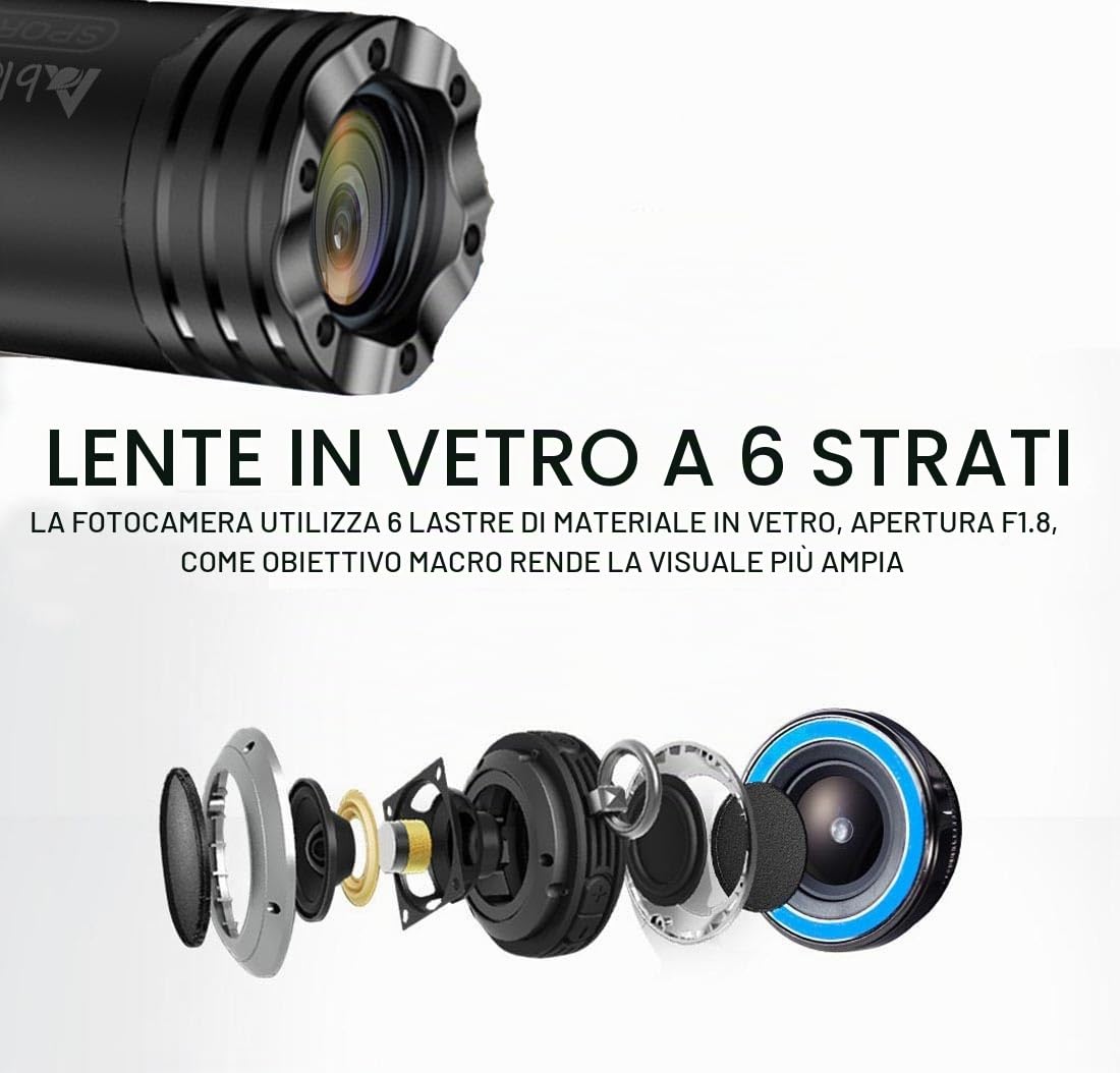 telecamera per fucile da caccia,shotgun fotocamera video Cam per riprese in argilla e caccia bicicletta moto sport DV