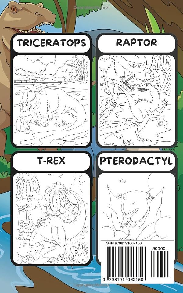 DINKY DINOS Tiny Travel Coloring Book for Kids: a Fun On-the-Go Activity to Keep Little Hands Busy in Restaurants, Planes & Waiting Rooms image 3