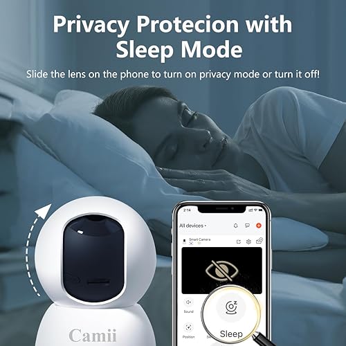 Miniatura 8 de Cámara para mascotas 2K para interiores, cámaras interiores 5G2.4G para seguridad del hogar, cámara para bebéperromascotaanciano con aplicación de