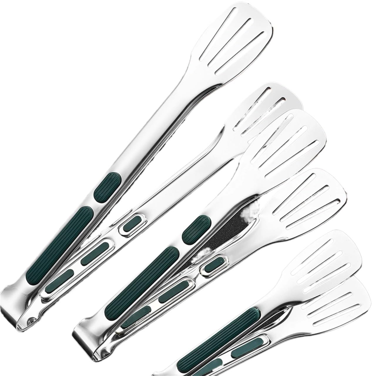 3 pz Barbecue Clip Pinze for alimenti in acciaio inossidabile Carne Insalata Bistecca Pollo Noodle Cibo Servire BBQ da cucina Utensili(7 inch)