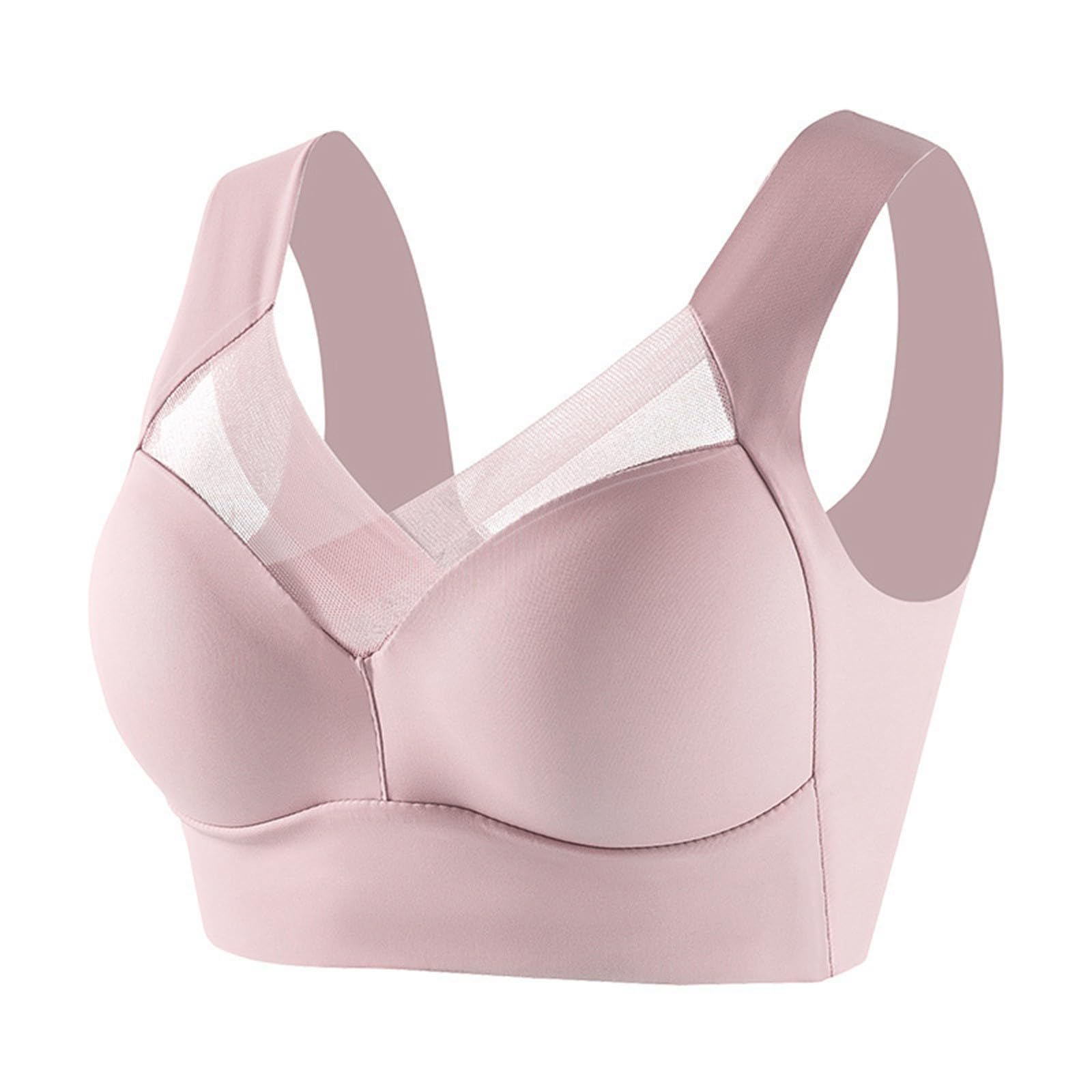 Push Up Bras for Women No Underwire Plus Size Wireless Bras Sexy Ice Silk Full Coverage Supportive Comfy