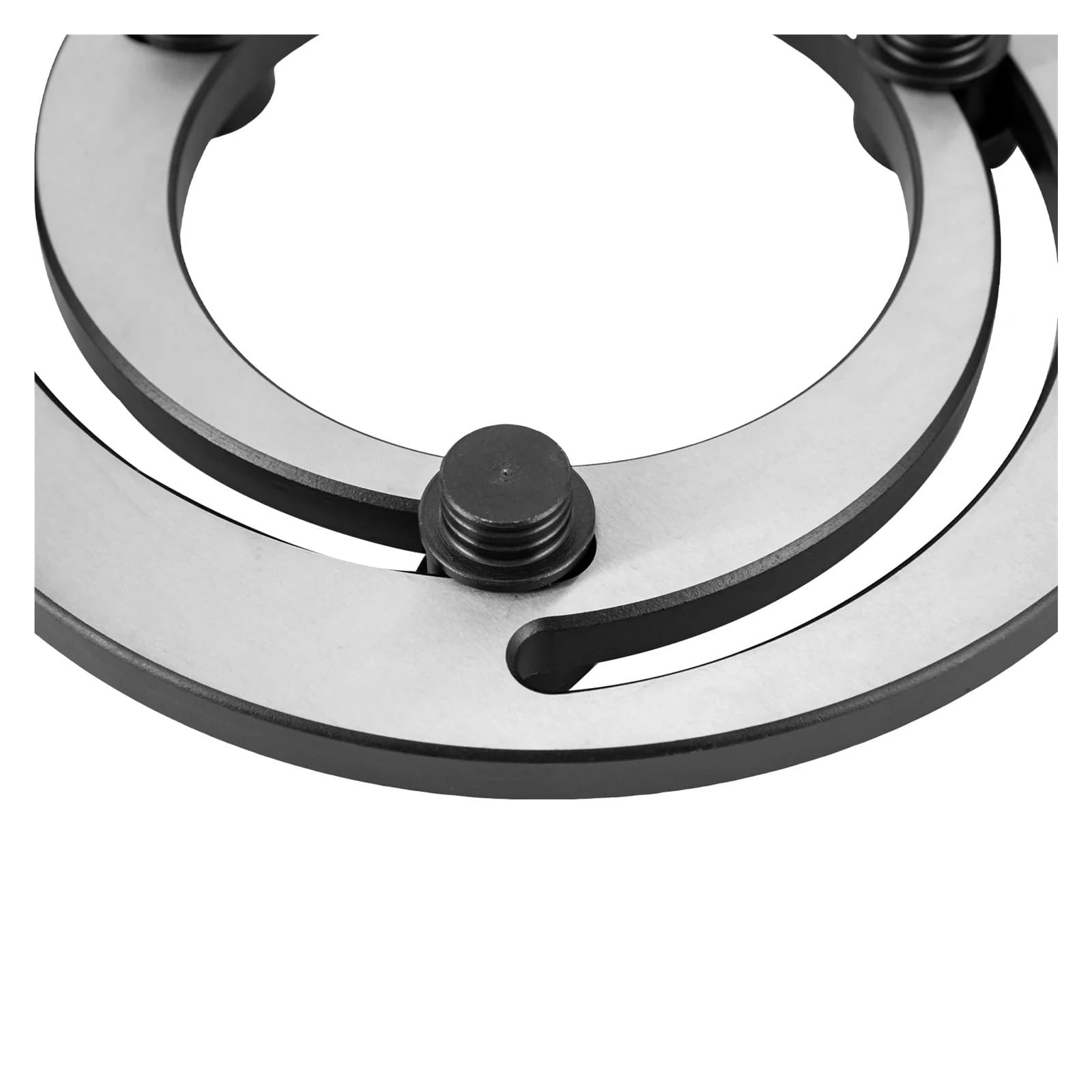 Anneau d'alésage à mâchoire souple réglable, mandrin hydraulique à trois mâchoires de 6 à 8 pouces, tour CNC multicolore(Silver)