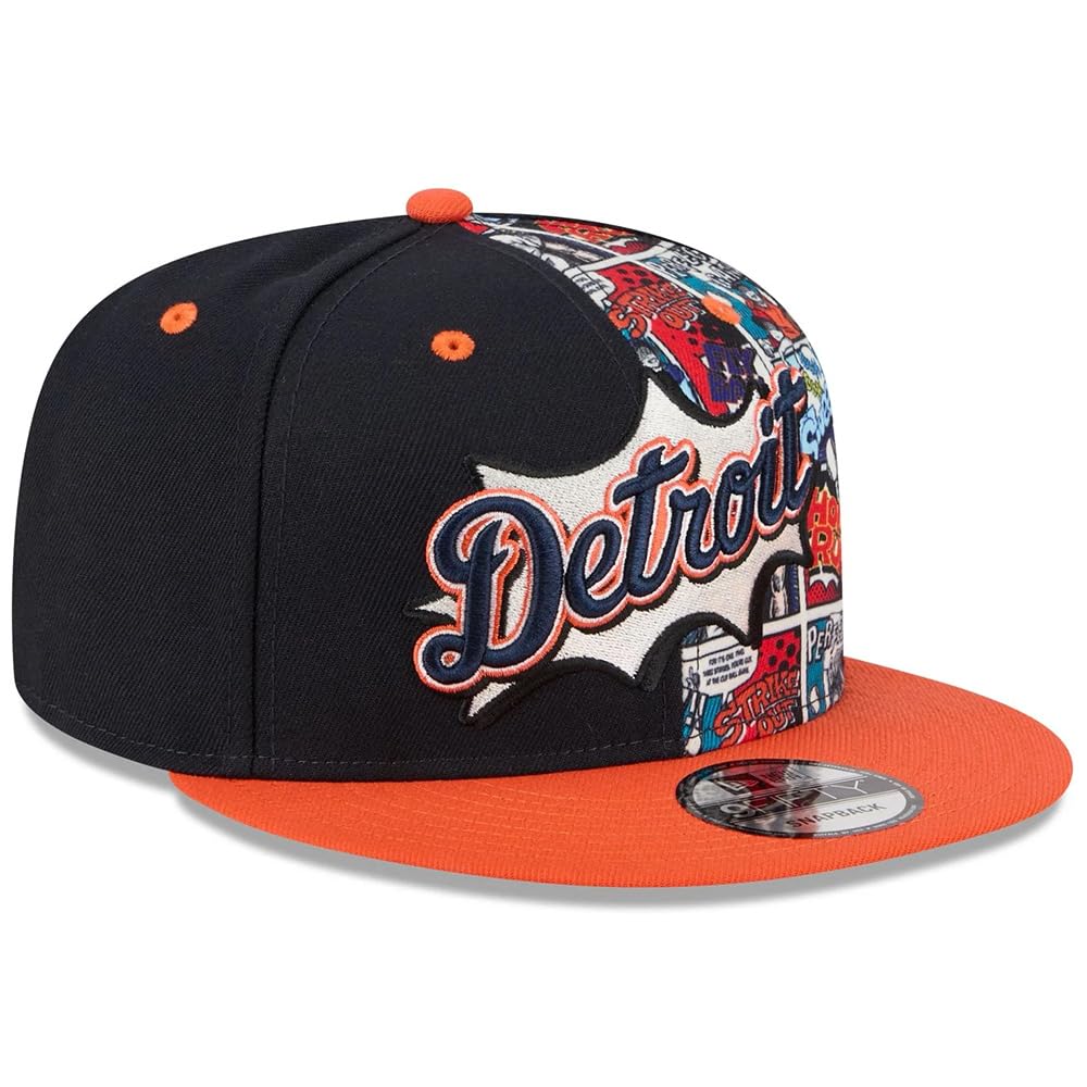 New Era Detroit Tigers 9FIFTY Diamond Hero Edition Snapback Cap Verstellbare Mütze Navy Blau Orange