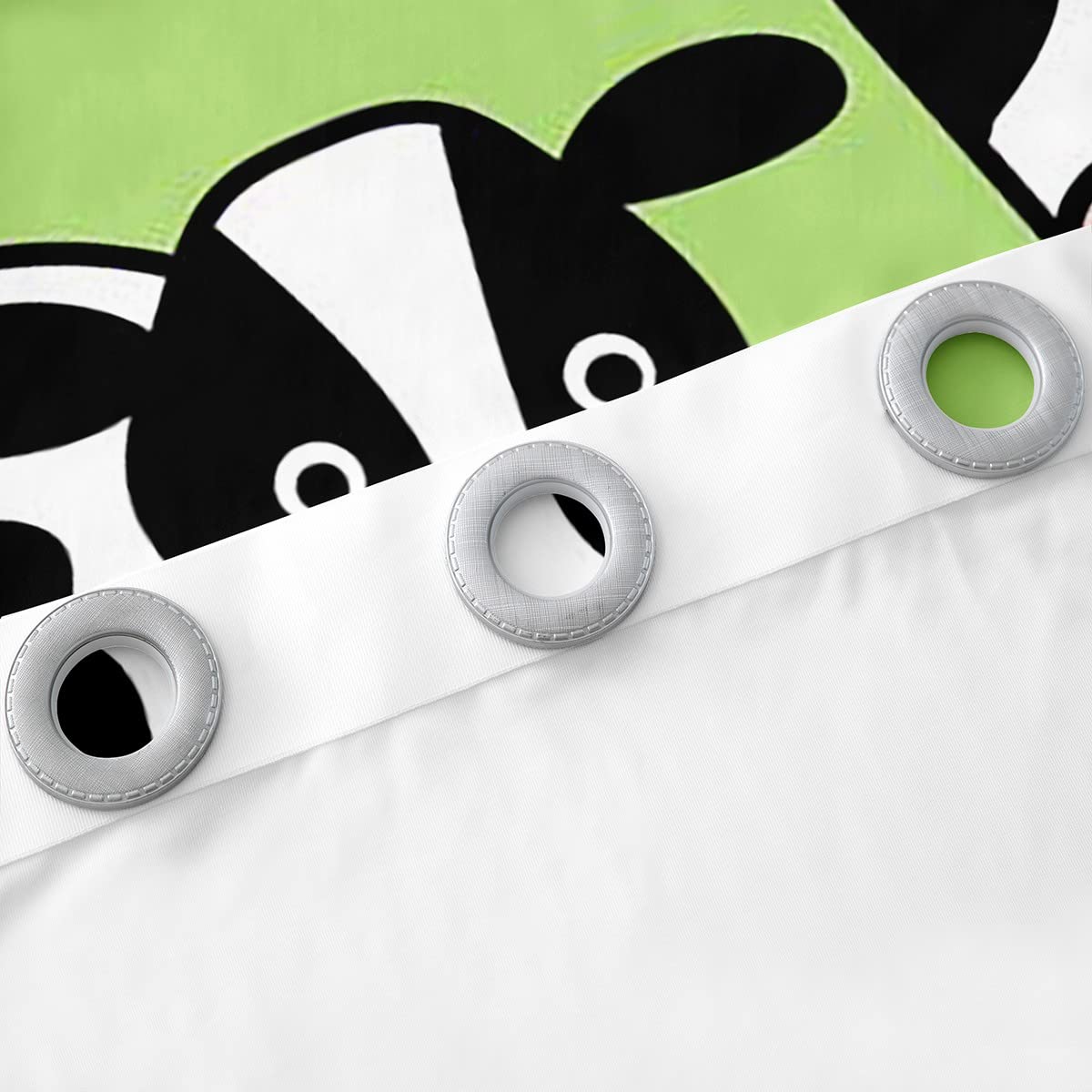 Mleczna krowa zaciemniająca okna dreapes 3D kawaii krowa zasłona kreskówka zwierzęta zielone zasłony zaciemniające (30%-50%) do sypialni dzieci wiejska scena okienna zabiegi szer. 66 x dł. 72
