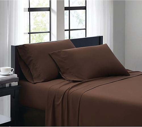 Miniatura 2 de Juego de sábanas de 6 piezas, 400 hilos y hotel, acabado satinado, sábana bajera de 12 a 14 pulgadas de profundidad, 100% algodón egipcio y sin