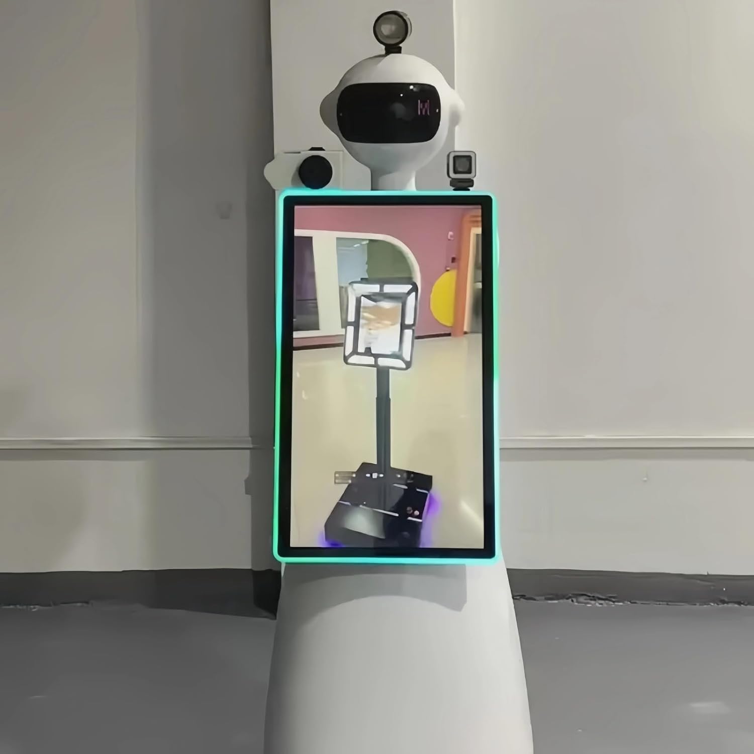 360 Photo Booth, High-Speed Instant Print Photo Booth Machine with AI Selfie Kiosk, 5-Second Print Speed & Ring Light for Wedding Party Business Event Birthday