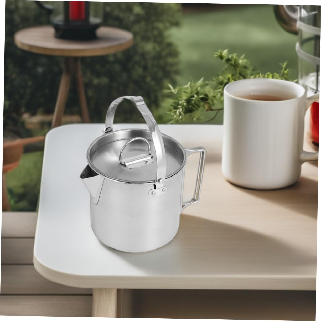 TOYANDONA Hervidor De Agua Portátil Acero Inoxidable Para Exteriores Para Senderismo Camping y Picnics Rápido